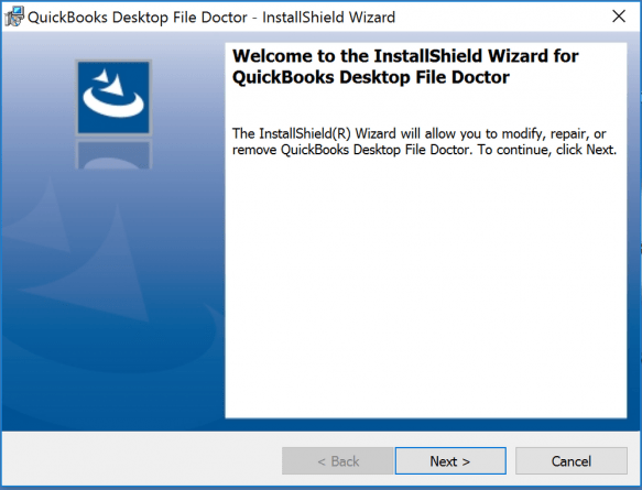 run QuickBooks file doctor 