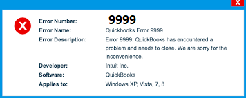 QuickBooks error code 9999