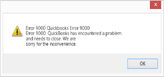 Quickbooks error code 9000